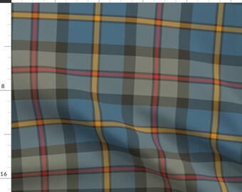 Hunting Tartan Fabric - Macleod Green by weavingmajor - Macleod Clan Scottish Traditional Slate Gray Fabric by the Yard by Spoonflower