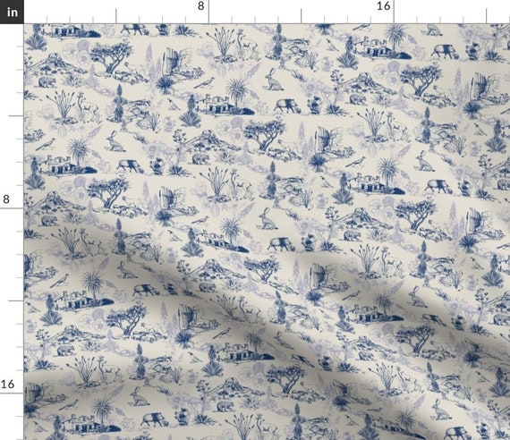 Toile Fabric by the Yard