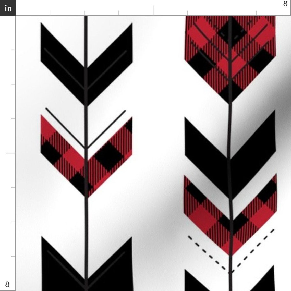 Buffalo Plaid Fabric Fletching Arrows Buffalo Plaid the Etsy