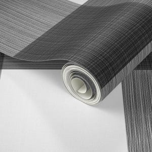 Buffalo Check Wallpaper - Black 6" Buffalo Plaid By Danika Herrick - Custom Printed Removable Self Adhesive Wallpaper Roll by Spoonflower image 3