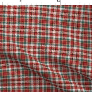 Red And Green Plaid Fabric - Red And Green Christmas Plaid By Eclectic House- Plaid Red And Green Cotton Fabric By The Yard With Spoonflower