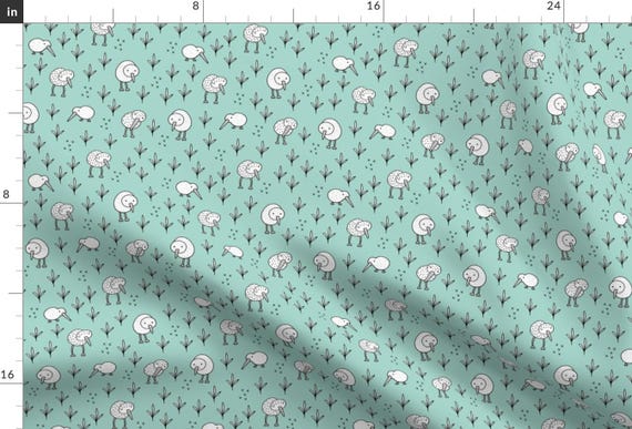 Kiwi Birds Fabric - Cool Kiwi Birds Quirky Animals From New Zealand Mint By Littlesmilemakers - Cotton Fabric By The Yard With Spoonflower