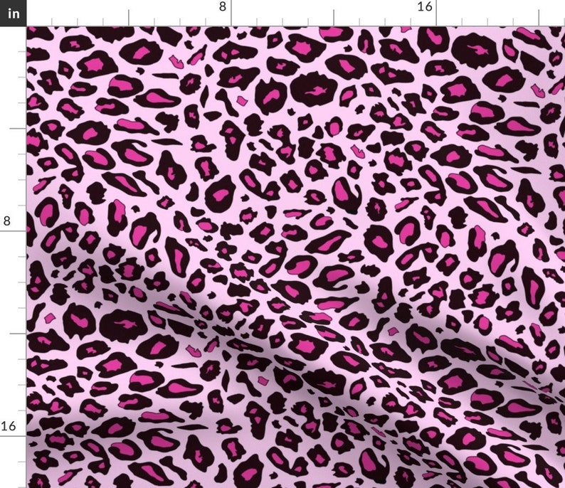 Pink Leopard Print Fabric Pink Leopard Print Pattern by Etsy Australia