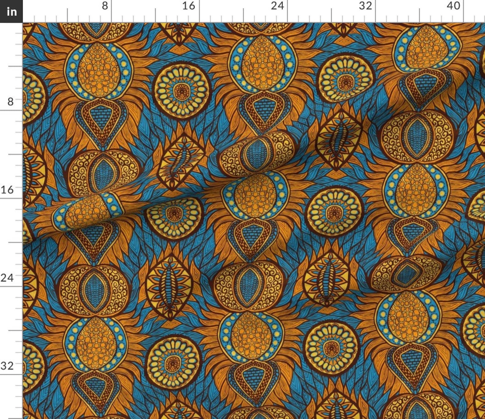 African Art Fabric African Print by Svetlana Prikhnenko Etsy