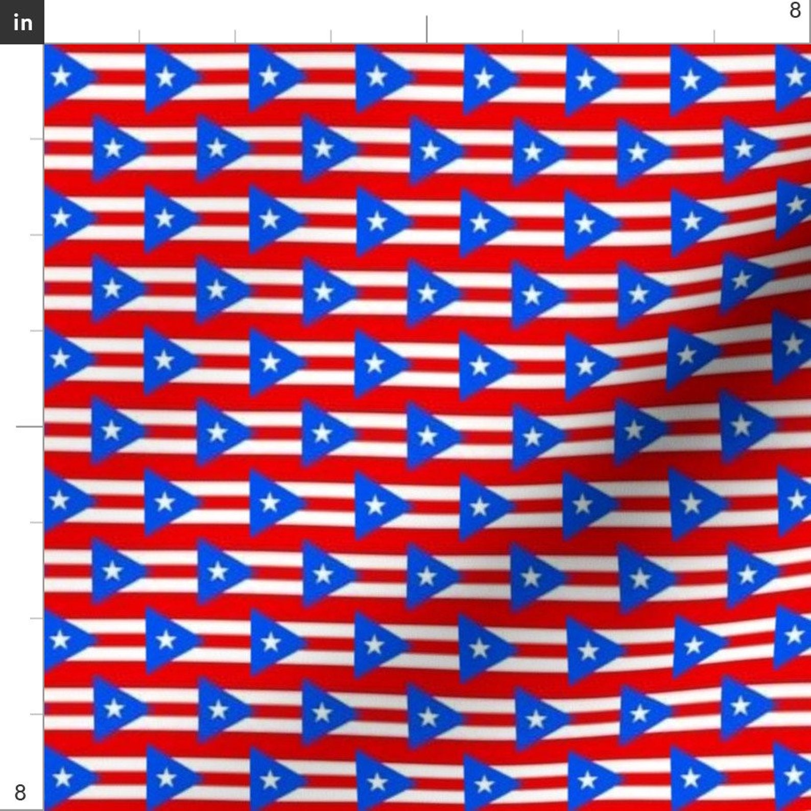 Puerto Rico Fabric Puerto Rico Flag Small by Flagfabric Etsy