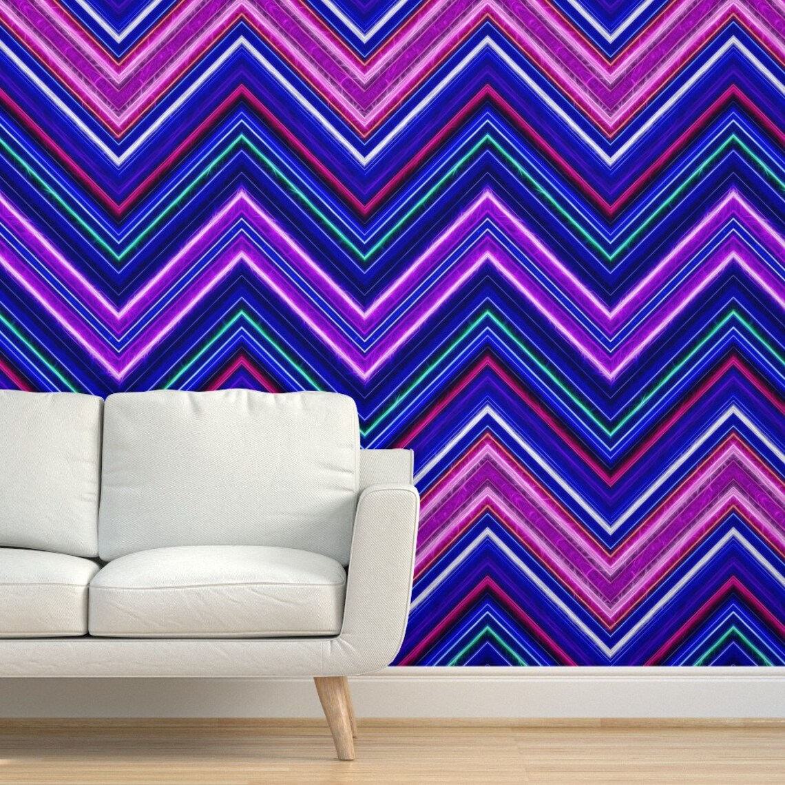 Zig Zag Wallpaper Fractaliuszigzagpurple Chevron by Etsy
