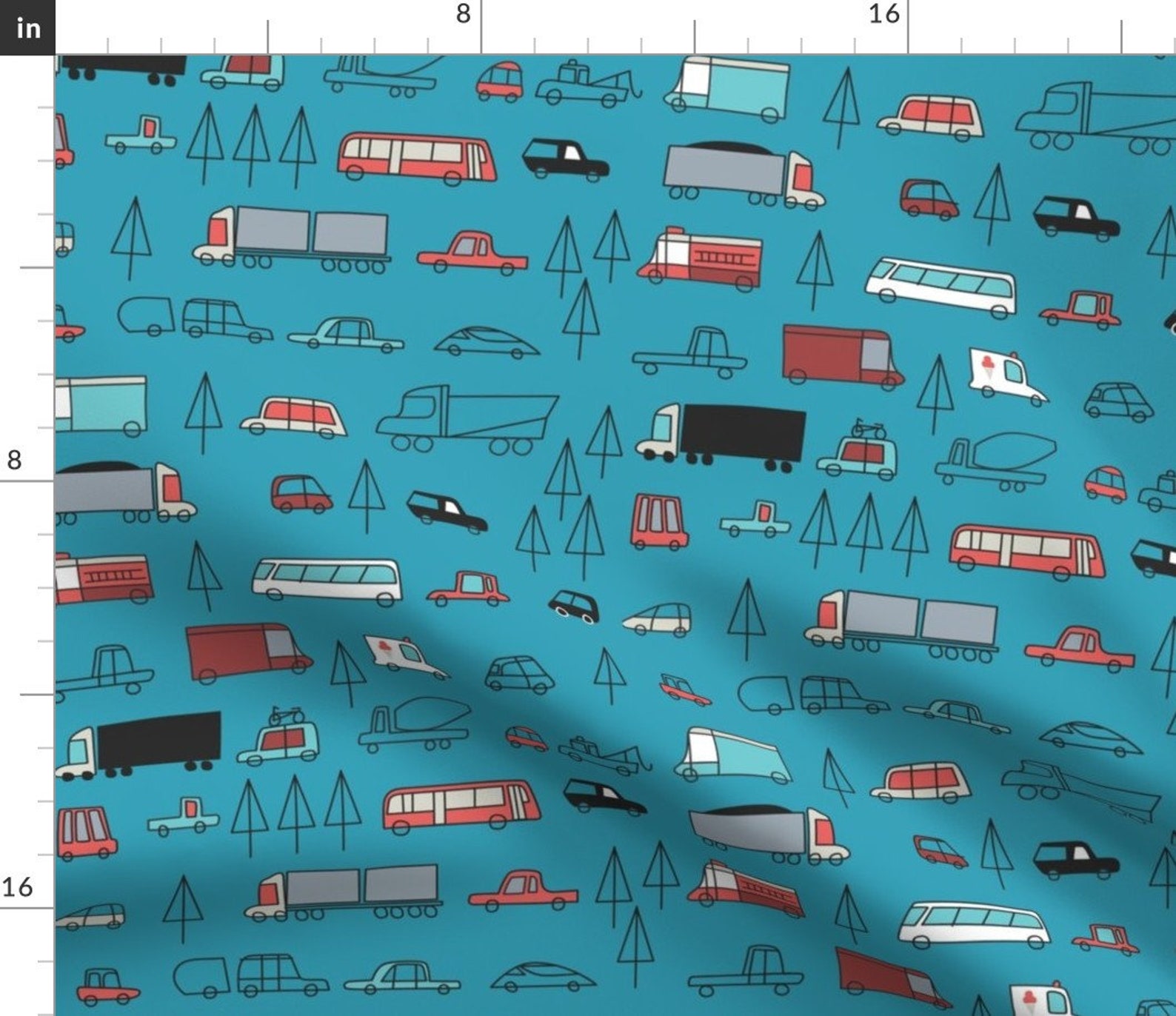 Transportation Fabric Expressway by Chris Baby Boy Etsy