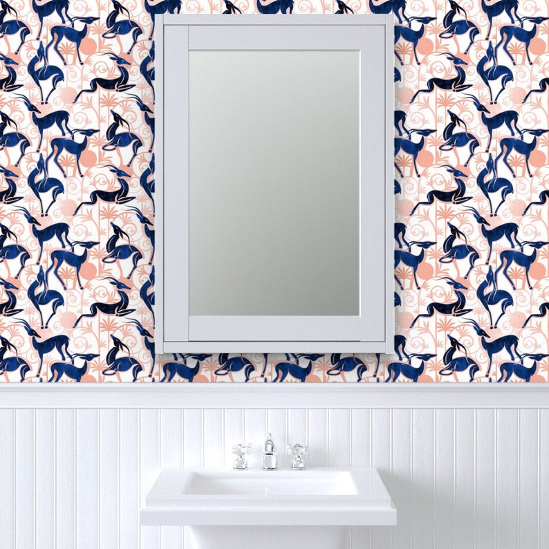 navy and white gazelles