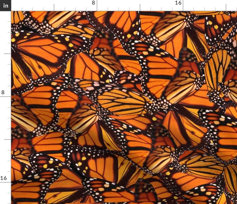 Monarch Butterflies Fabric Monarch Butterfly by Jenfur Etsy
