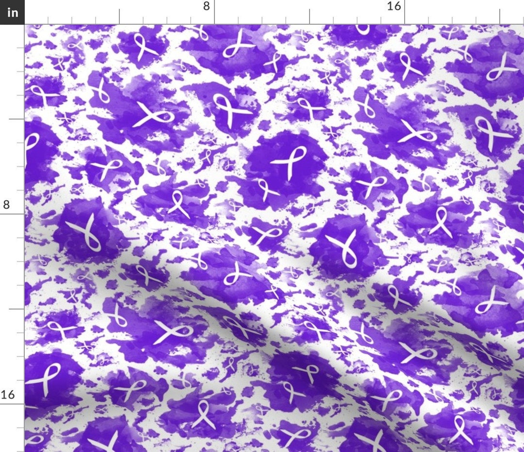 Purple Ribbon Fabric Ribbon Ink Splashes Purple by Themadcraftduckie ...