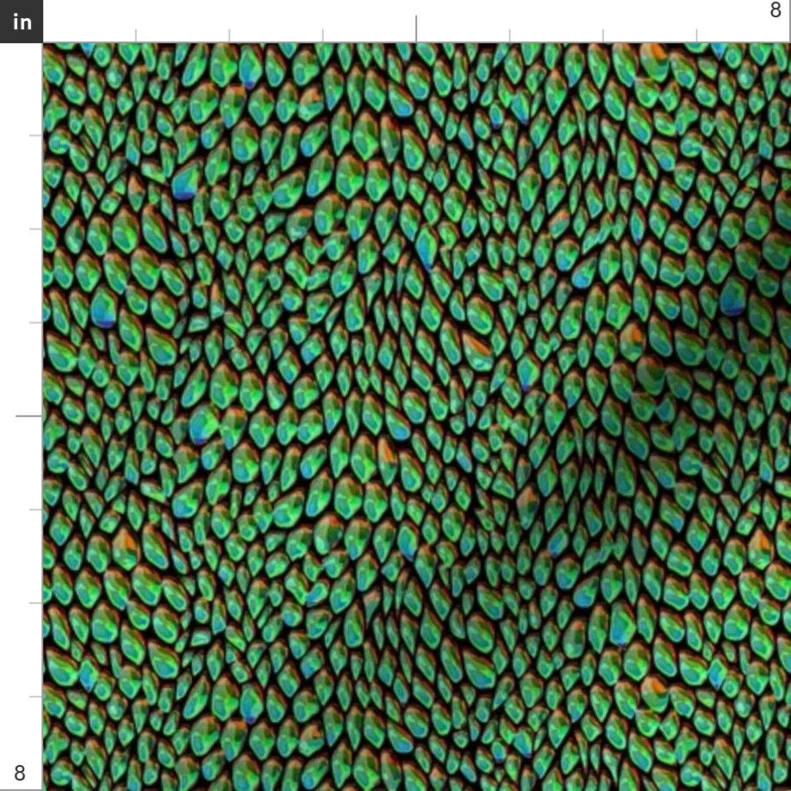 Green Dragon Scales Fabric Sparkle Psychedelic Dragon Scales Etsy