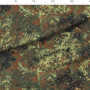 German Camo Fabric Camo By Ricraynor German Camouflage Cotton Fabric By The Yard With Spoonflower image 3