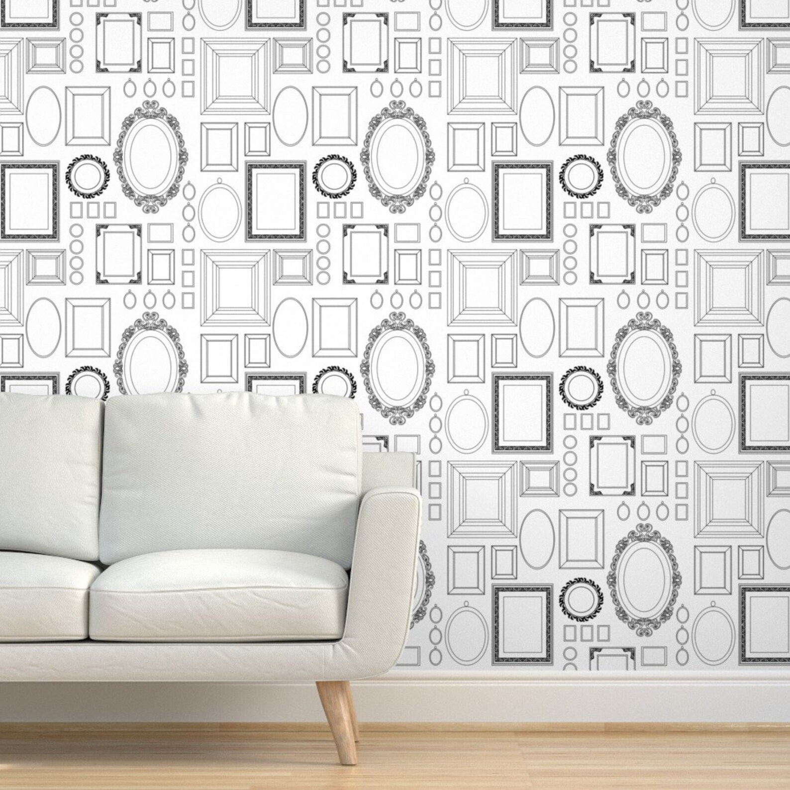Picture Frame Wallpaper Victorian Picture Frames by Booboo - Etsy