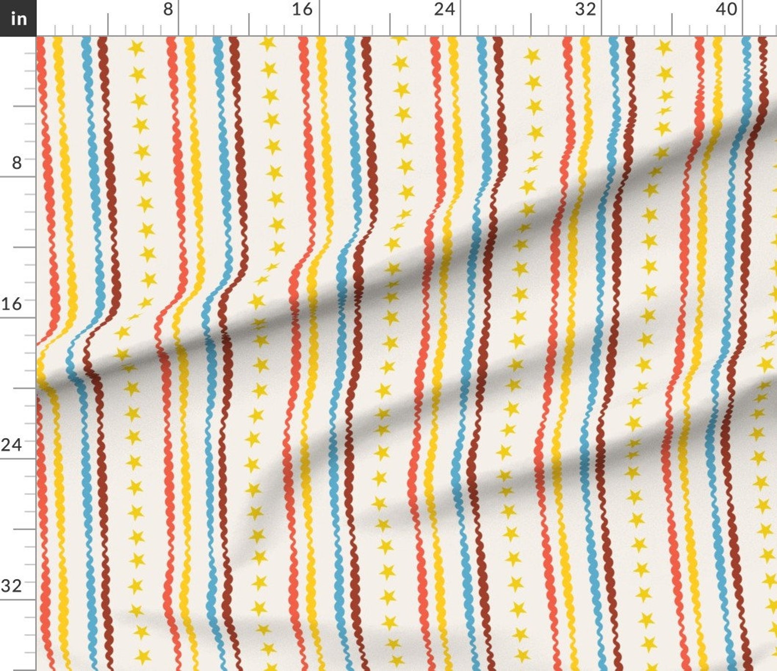 Circus Stripes Fabric Circus Stripes by Edward Elementary Etsy