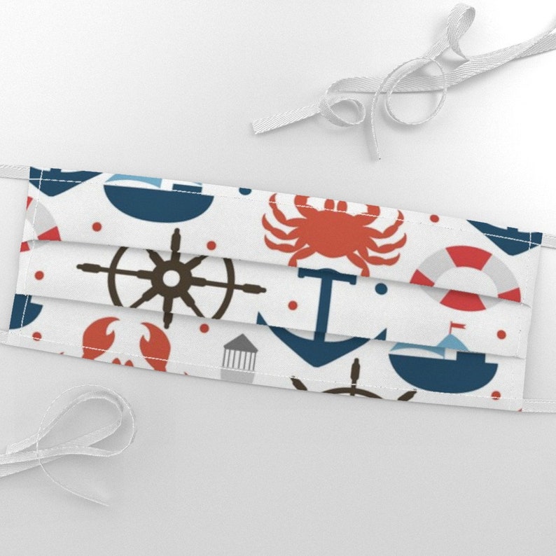 Nautical Nursery Fabric Sea by Juliabadeeva Beachy Boy Etsy