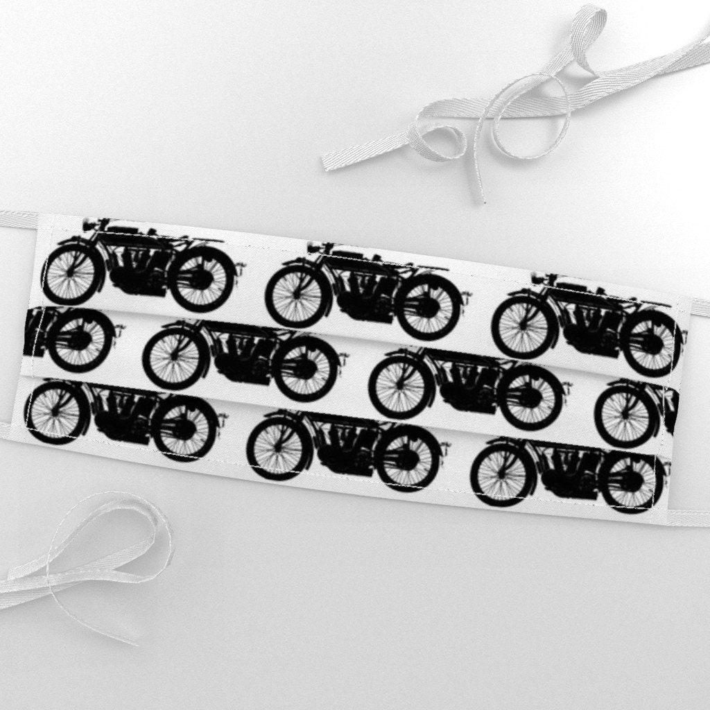 WWI Fabric Antique Motorcycle Medium By Thin Line Textiles | Etsy