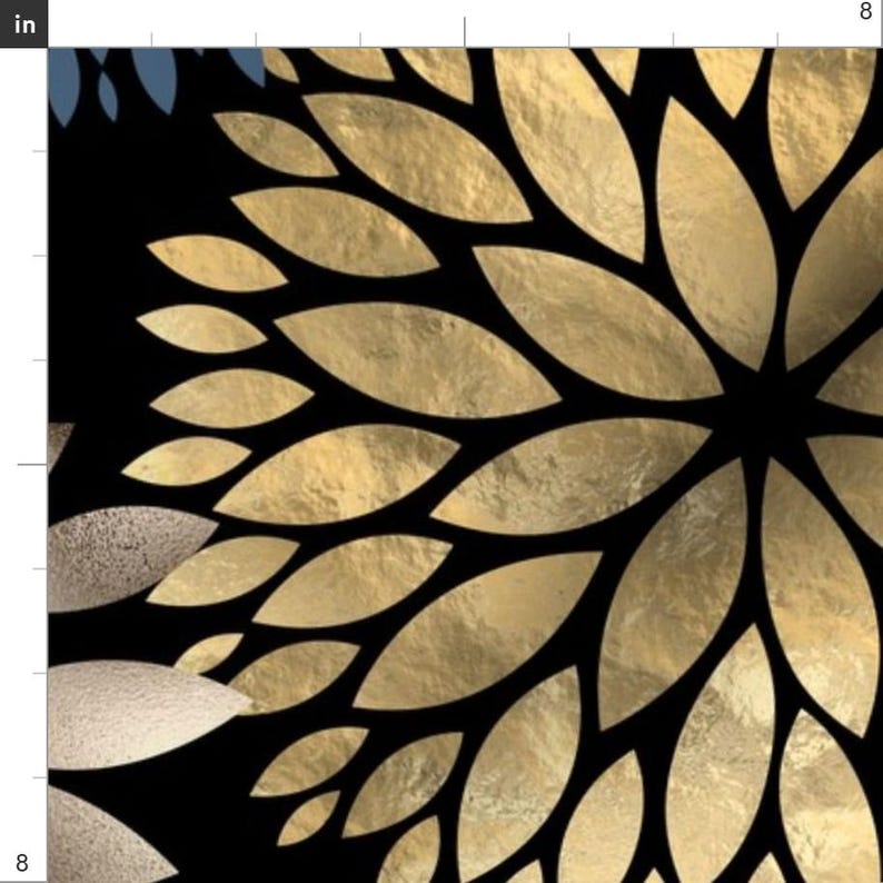 Large Scale Floral Fabric - Dahlias by nhuntsman - Colorful Dahlias Botanical Nature Spring Nursery Fabric by the Yard by Spoonflower 画像 3