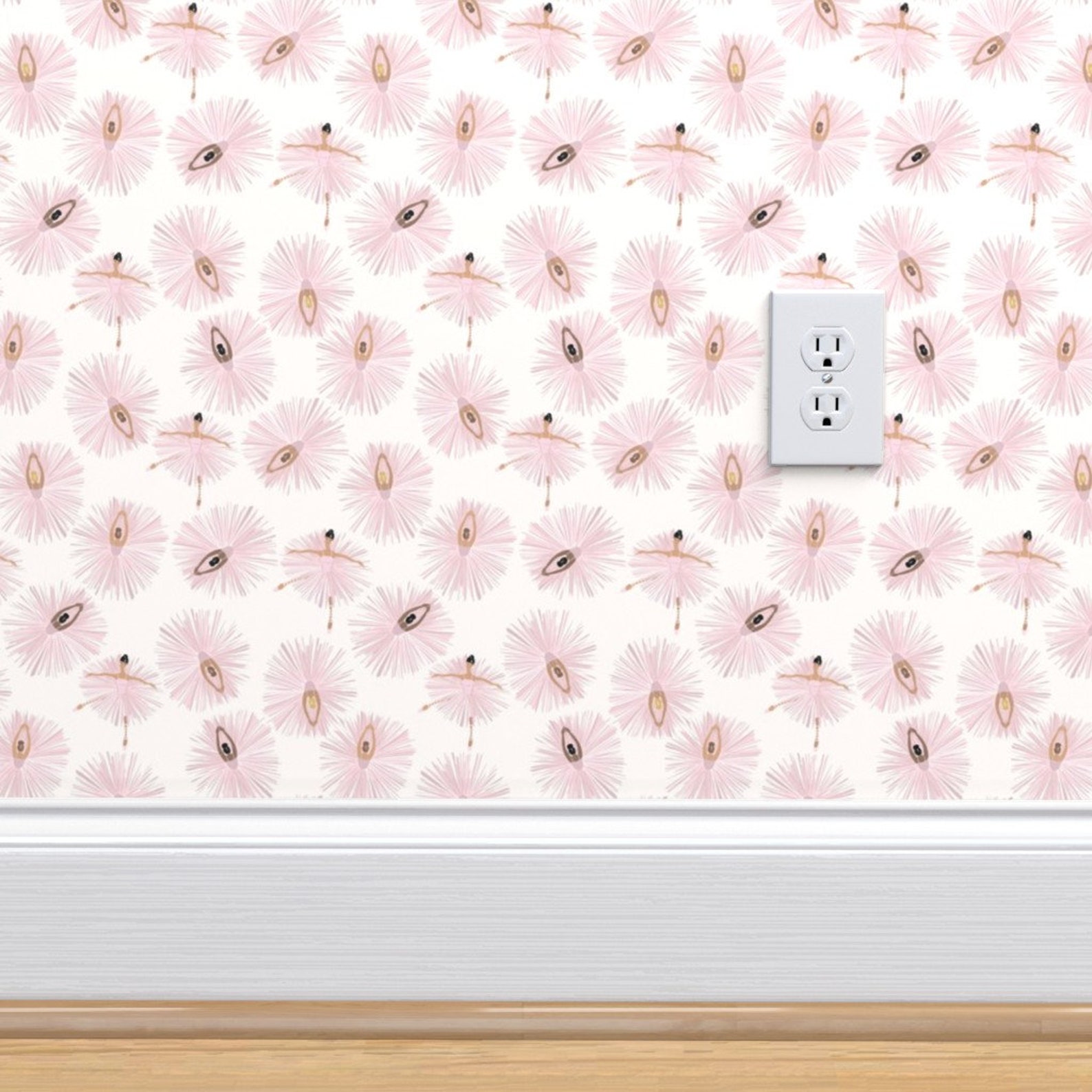 Ballerina Wallpaper Mini Ballerina Dancing by Nelvis - Etsy