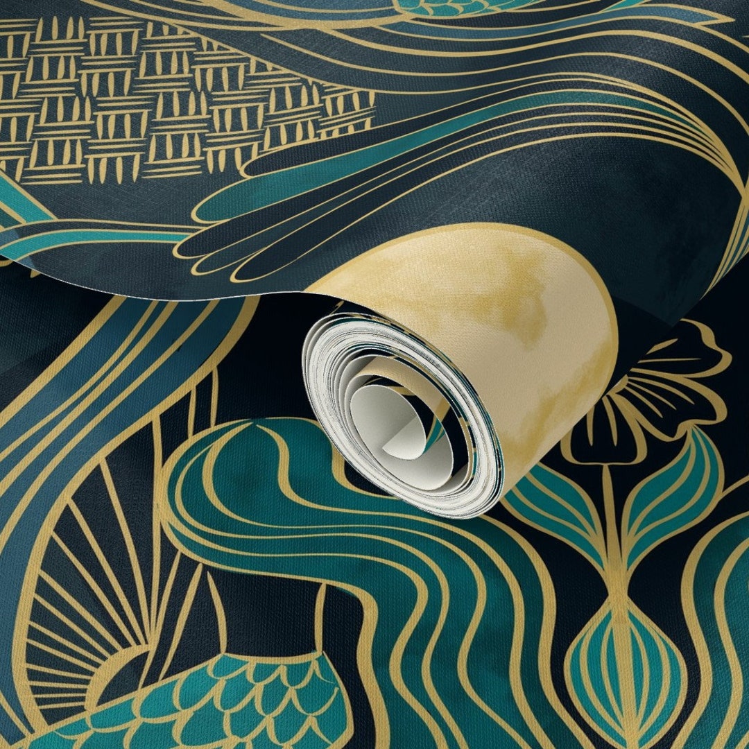 Dramatic Art Deco Peel-and-stick Wallpaper Sampler - Bold 1920s Luxe ...