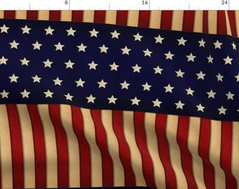 American Flag Fabric - American Glory By Jbhorsewriter7 - Americana Home Decor Cotton Fabric By The Yard With Spoonflower