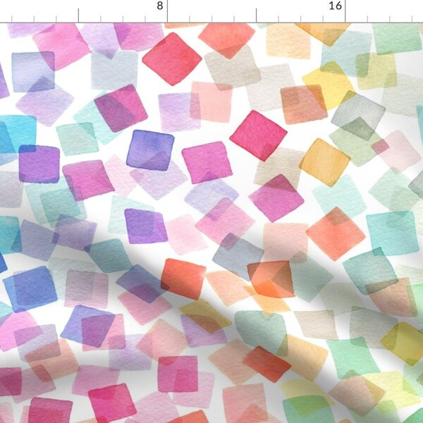 Confetti Square Fabric Etsy