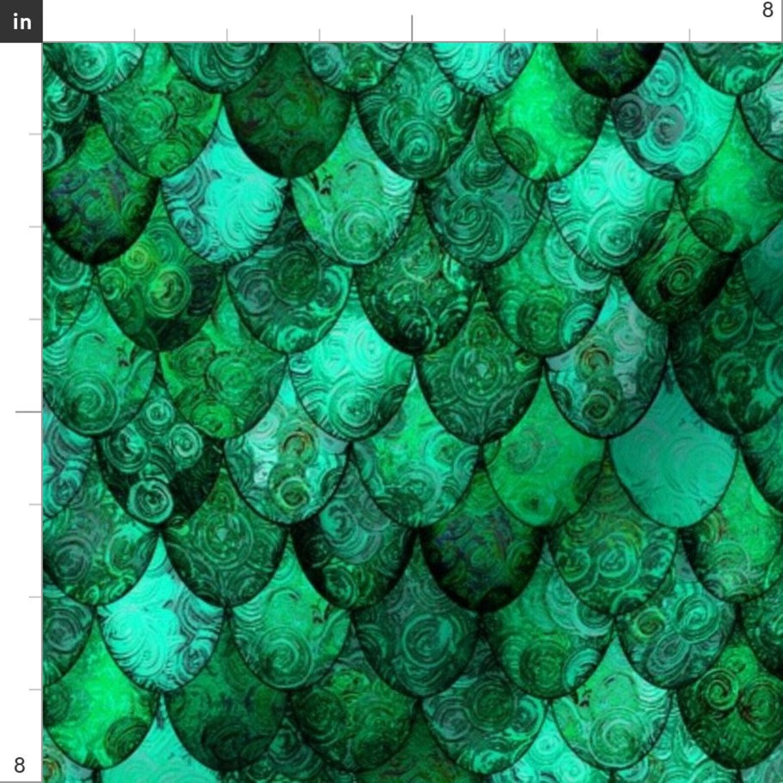 Dragon Scale Green Fabric Dragon Scales Irish Dragon In Etsy