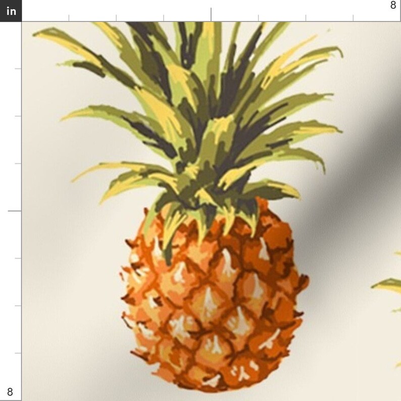 Vintage Pineapple Fabric Vintage Pineapple by Jamiemgodfrey Etsy