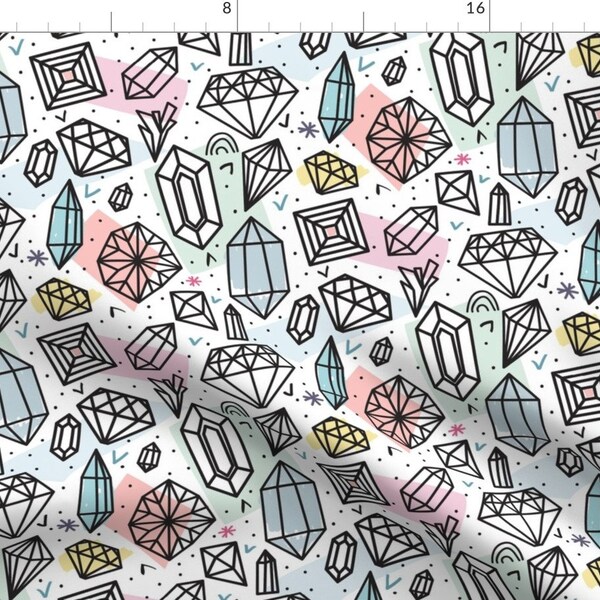 Gemstone Fabric Etsy
