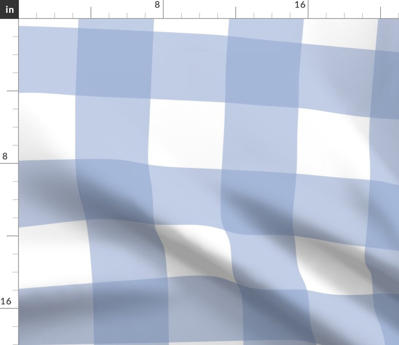 Buffalo Check Fabric Blue Buffalo Check by Xtinew Buffalo Etsy