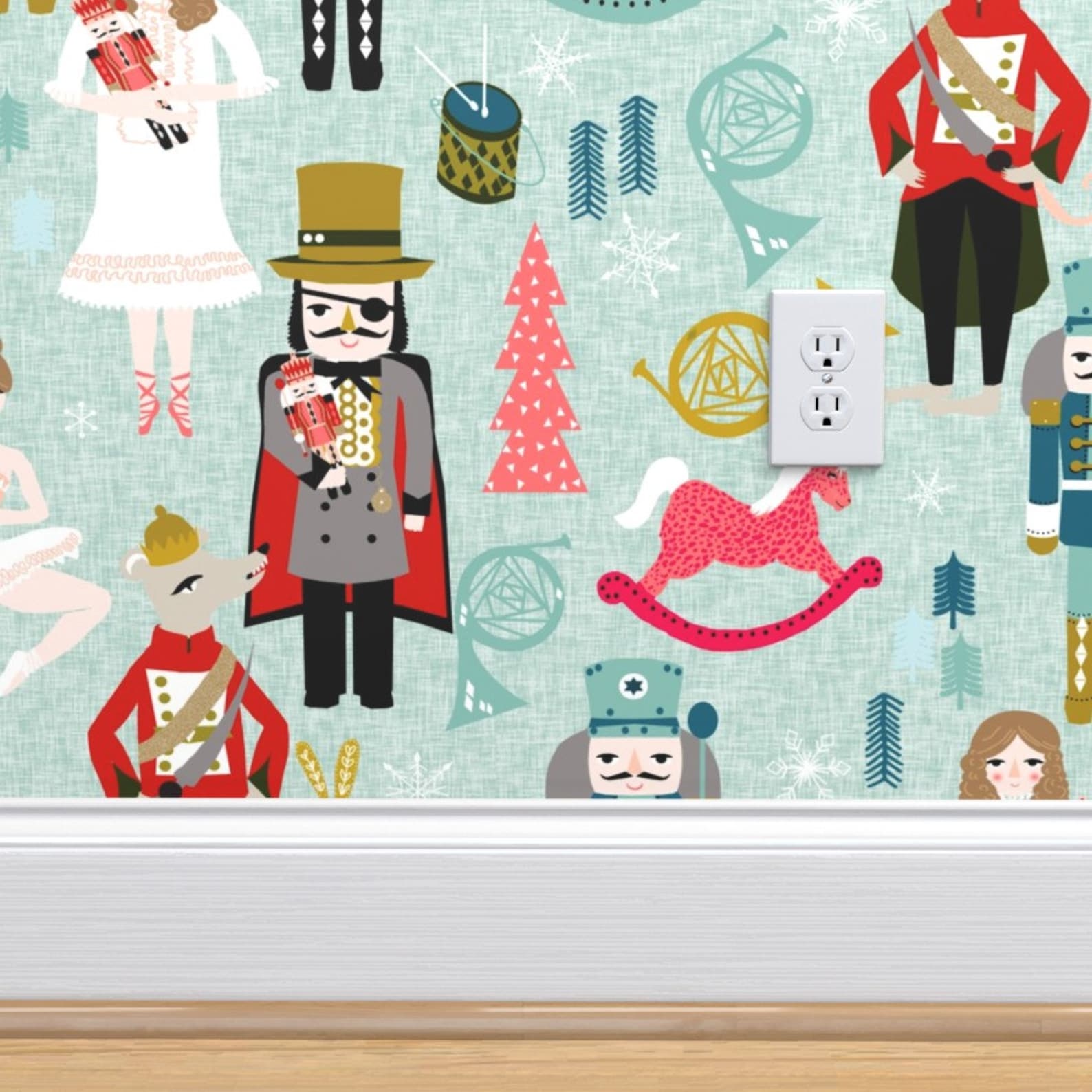 Nutcracker Wallpaper Large Xmas Holiday Christmas by Andrea | Etsy
