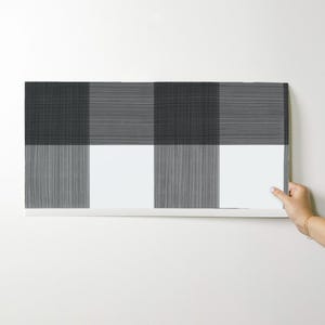 Buffalo Check Wallpaper - Black 6" Buffalo Plaid By Danika Herrick - Custom Printed Removable Self Adhesive Wallpaper Roll by Spoonflower image 9