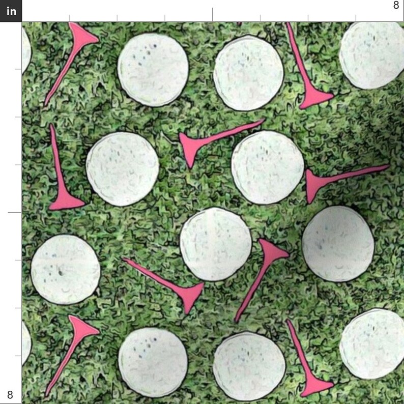 Golf Fabric Ladies' Golf Day by Lauriekentdesigns Golf Etsy