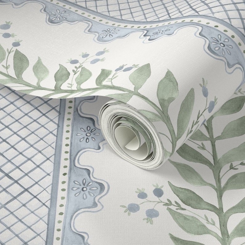 Elegant Floral Peel-and-stick Wallpaper Sampler - Pastel Watercolor ...