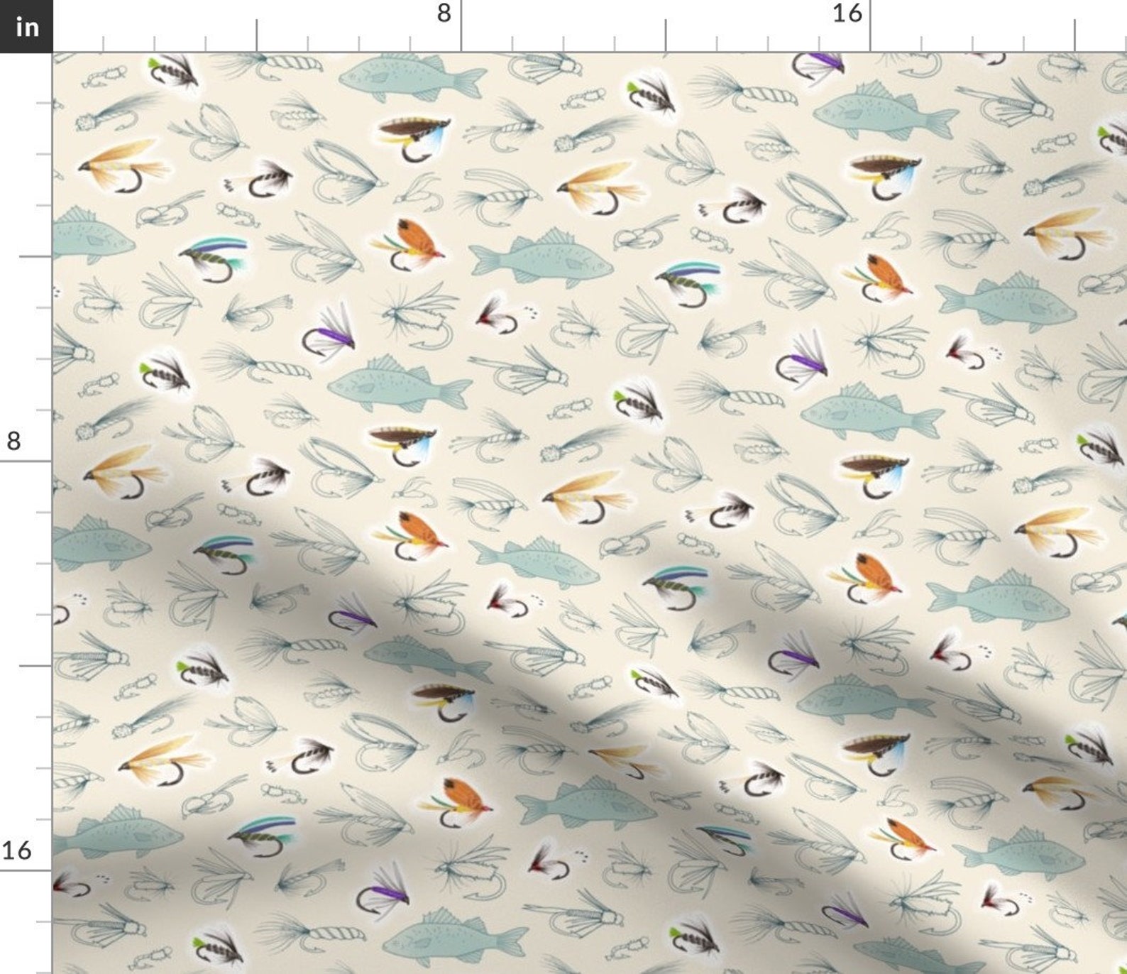 Fly Fishing Fabric Fishing Flies by Hazel Fisher Creations Etsy