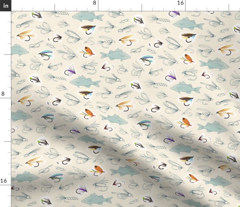 Fly Fishing Fabric Fishing Flies by Hazel Fisher Creations Etsy