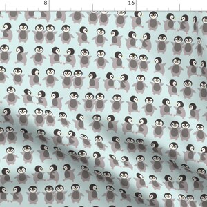 Penguin Fabric - Just Penguins By Heleenvanbuul - Penguin Modern Nursery Baby Cotton Fabric By The Yard With Spoonflower