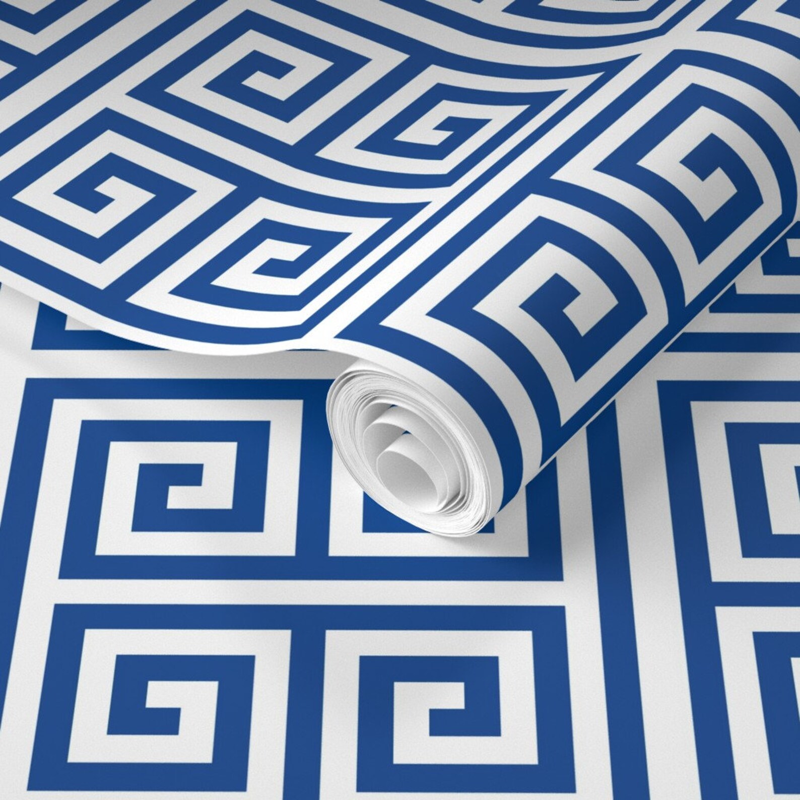 Classic Greek Key Wallpaper Greek Keys by Zephyrous Blue Etsy