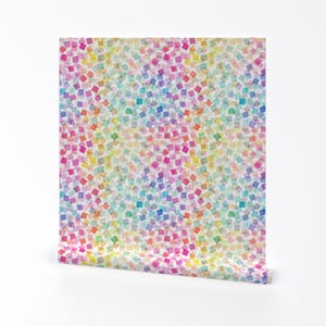 Craft Room Wallpaper - Confetti Party By Ninola-Design - Rainbow Geometric Kids Fun Removable Self Adhesive Wallpaper Roll by Spoonflower