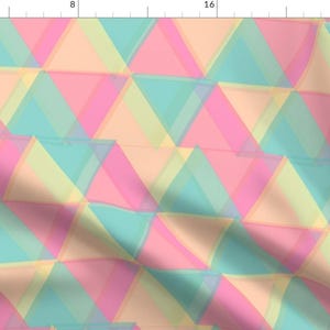 Geometric Triangle Fabric - ∆∆∆ Triangles [Big] By Lydia_Meiying - Colorful Abstract Triangle Cotton Fabric By The Yard With Spoonflower
