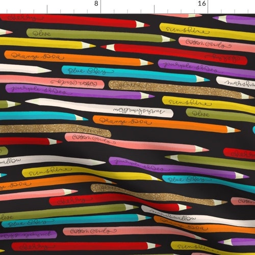 Colored Pencils Art Supplies Fabric Pencils Make Me Happy by Etsy