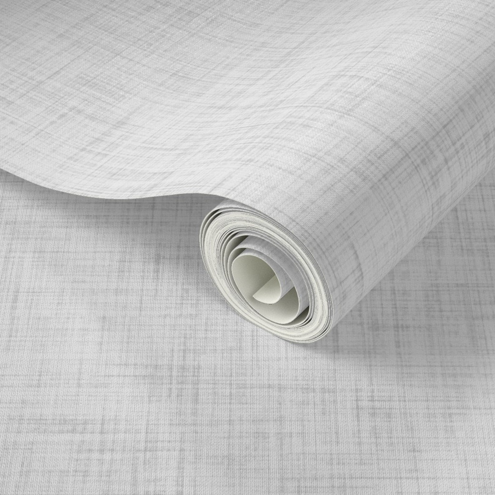 Grey Linen Look Wallpaper Very Light Grey and White by Erin Etsy