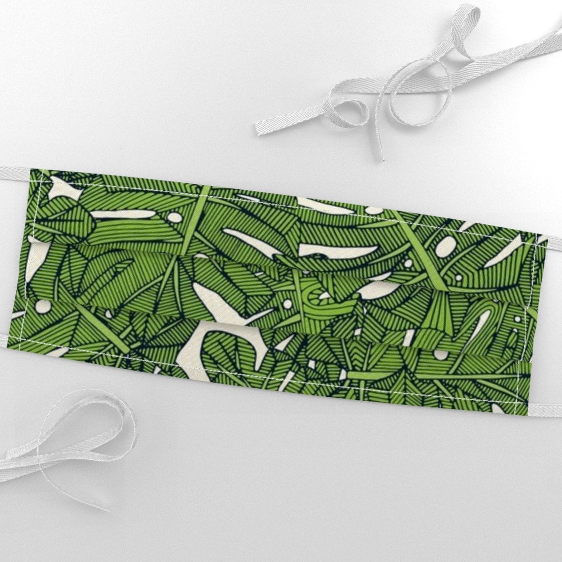 Swiss Cheese Plant Fabric Monstera Leaves Green Pearl by Etsy