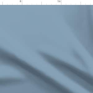 French Blue Fabric - Solid Dusty Blue by gingezel -  Gingezel Fabric Dusty Blue Solid Blue Plain Blue Fabric by the Yard by Spoonflower
