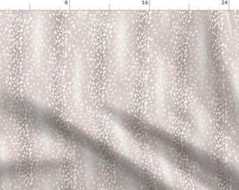 Fawn Fabric - Gentle Fawn By Nelvis Valenzuela - Beige Brown Neutral Animal Hide Deer Axis Baby Cotton Fabric By The Yard With Spoonflower