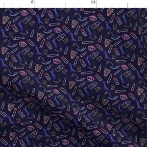 Doctor Fabric - Anesthesia Outlines by ladybugsurgery - Nurse Anesthesia Anaesthesiology Icu Surgery Crna Fabric by the Yard by Spoonflower 画像 1