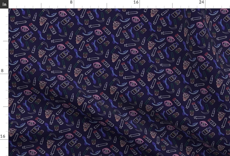 Doctor Fabric - Anesthesia Outlines by ladybugsurgery - Nurse Anesthesia Anaesthesiology Icu Surgery Crna Fabric by the Yard by Spoonflower 画像 1