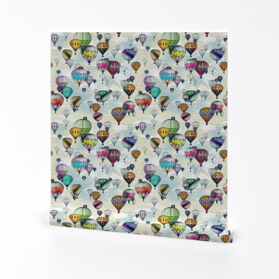 Hot Air Balloon Wallpaper Balloon Festival by Mido Studio - Etsy