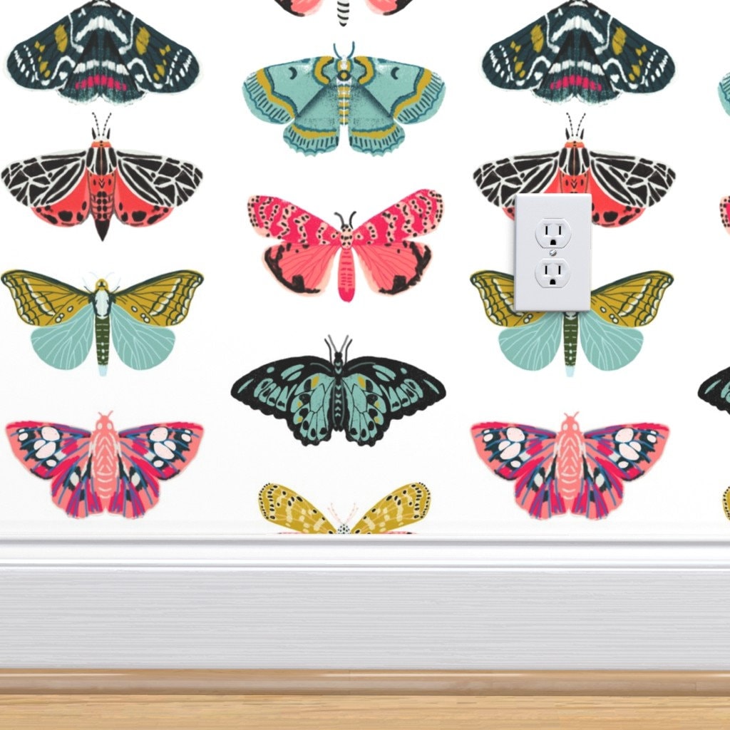 Moth Butterfly Wallpaper Moths Butterflies Insect by Andrea | Etsy