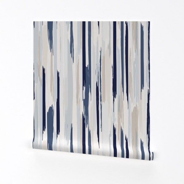 Vertical Stripe Wallpaper Etsy