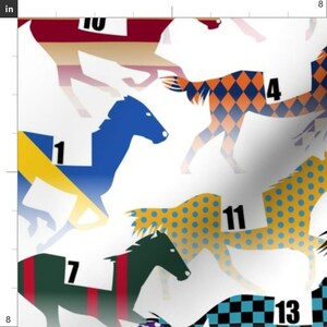Equestrian Apparel Fabric - Off To The Horse Races Jockey by wickedrefined - Horses Abstract Plaid Clothing Fabric by Spoonflower image 3
